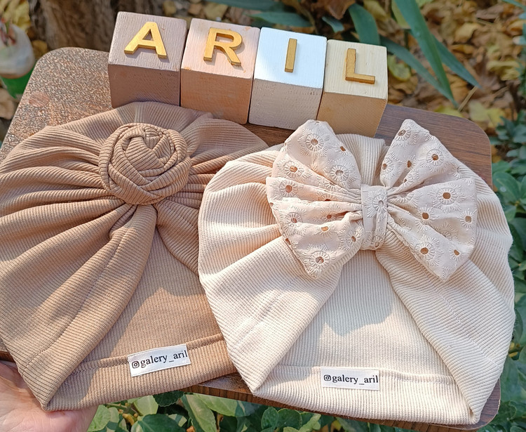 توربان های کرم و نسکافه ای گیس بافت