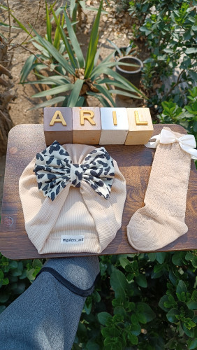 توربان کرم رنگ پلنگی