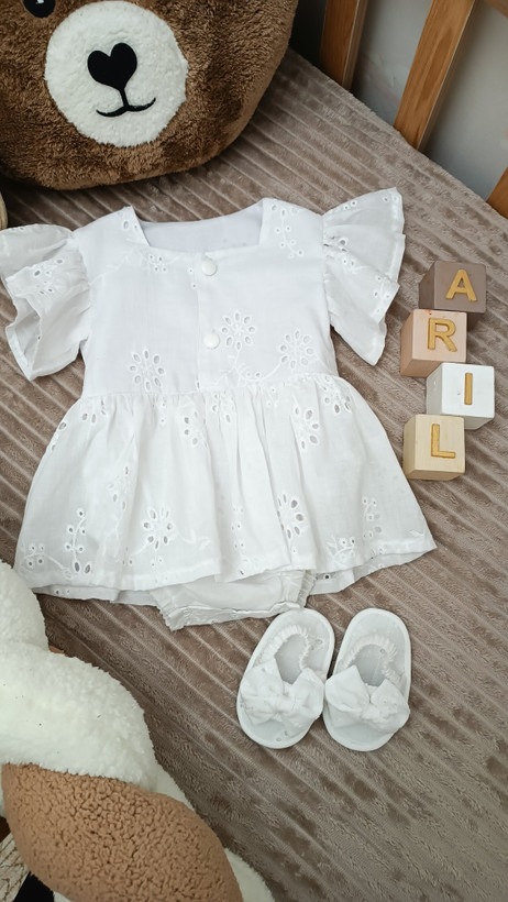 پیراهن خامه دوزی نوزادی