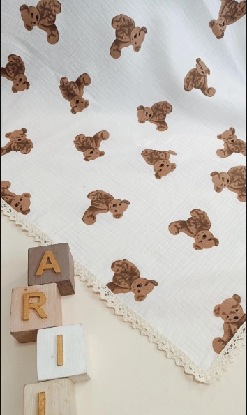 پتو موسلین طرح دار