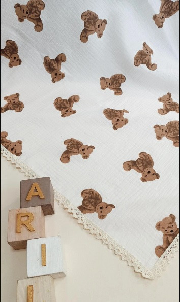 پتو موسلین طرح دار