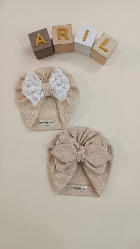 Cream Baby Turban