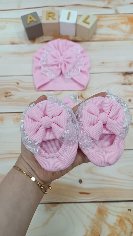 Baby Turban Headband & Booties Set